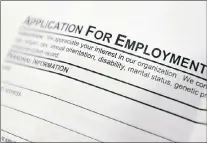  ?? AP FILE PHOTO ?? An employment applicatio­n form in April 2014. According to Statistics Canada the employment challenges facing young workers hasn’t improved in the past four decades.