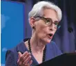  ?? ?? Wendy Sherman, US deputy secretary of state