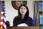  ?? MAX ORTIZ/DETROIT NEWS VIA AP, FILE ?? Michigan Attorney General Dana Nessel speaks during a news conference in Detroit on Oct. 14, 2021.