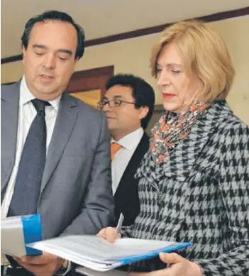  ??  ?? ► La alcaldesa Evelyn Matthei presentó ayer la demanda de nulidad.