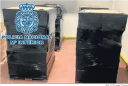  ?? POLICÍA NACIONAL ?? Imagen del lugar donde escondían la droga.