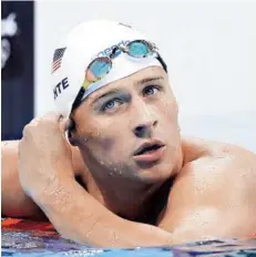  ??  ?? ► Ryan Lochte en los Juegos Olímpicos de Río.