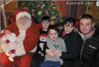  ??  ?? The Healy family with Santa at The Forge.