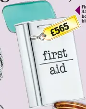  ??  ?? First aid: A 3.5inch tall box with blue enamel 565 £