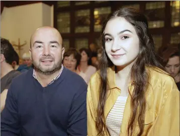  ??  ?? James and Zara O’Sullivan at the opening on Culture Night at Bray Town Hall.