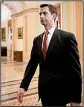  ?? The New York Times/ERIN SCHAFF ?? U.S. Sen. Tom Cotton, R-Ark., heads for a vote Thursday on Capitol Hill.