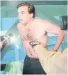  ?? TORONTO STAR FILE PHOTO ?? Mammoliti took off his shirt in protest over approval of the Hanlan’s Point nude beach.