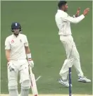  ??  ?? PAIN Root is out for one in Adelaide