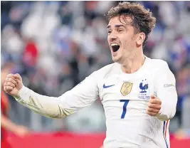  ?? ?? CAP OF HONOUR Griezmann will make it 100 appearance­s tonight