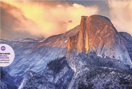  ?? DMITRI FOMIN ?? The stunning granite monument Half Dome rises 4,737 feet above the Merced River on the floor of Yosemite Valley in California.