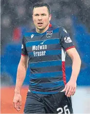  ??  ?? Fit again: Midfielder Don Cowie is happy to be back playing for County after nine months out injured