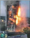  ??  ?? HORROR: Grenfell blaze