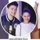  ??  ?? Janine with Rayver Cruz at the screening