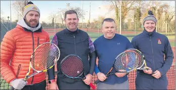  ?? ?? Our grade four men who will contest the Munster semi-final v Rushbrooke this Sunday are (l-r): Dermot O’Donovan, Ray Hurley, Liam O’Grady and Paddy Leonard (capt).