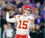  ?? Rob Carr/Getty Images ?? PATRICK MAHOMES, QB, CHIEFS Whitehouse