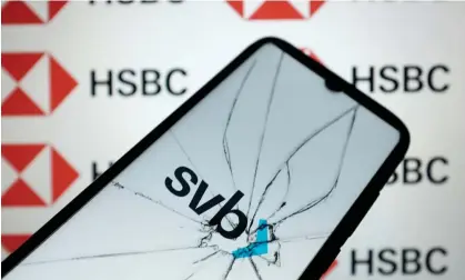  ?? Photograph: Nikolas Kokovlis/NurPhoto/REX/Shuttersto­ck ?? The Commons’ Treasury select committee is looking into how SVB UK was supervised before its collapse, and how HSBC was chosen as its buyer in a £1 rescue deal.