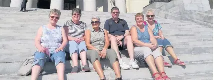  ??  ?? Exchange trip Members of Castlemilk Parish Church were enjoying the sights of Havana on their latest excursion