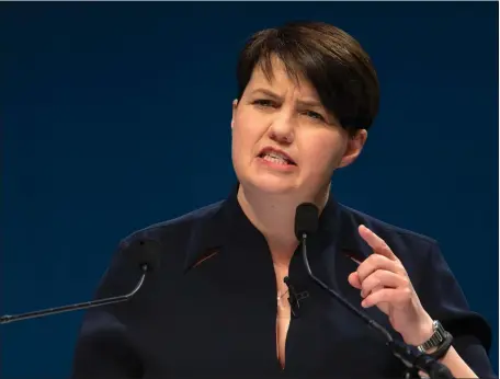  ??  ?? Ruth Davidson, who will quit politics at the 2021 Holyrood election, says the fundamenta­l strengths of working across the UK remain