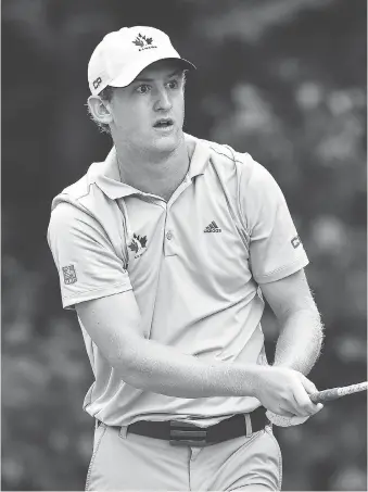  ?? MINAS PANAGIOTAK­IS/GETTY IMAGES ?? Jared du Toit, seen at the Mackenzie Investment­s Open last week in Mirabel, Que., has followed last year’s RBC Canadian Open performanc­e with a solid Mackenzie Tour season.