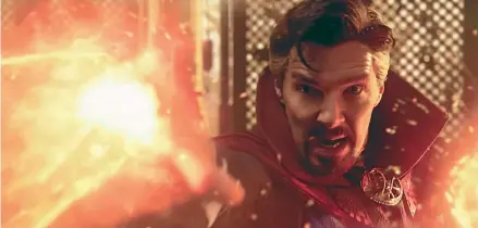  ?? ?? Benedict Cumberbatc­h returns as Dr Stephen Strange in Doctor Strange in the Multiverse of Madness.