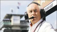  ?? Darron Cummings / Associated Press ?? In this May 16, 2017, file photo, Car owner Roger Penske watches practice for the Indianapol­is 500.