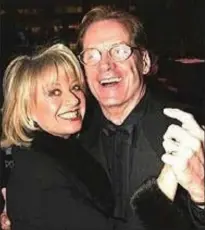  ??  ?? DYNAMIC: Larry Fuller with British actress and singer Elaine Paige.