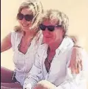  ??  ?? RELAXING Rod and wife Penny in desert