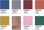  ??  ?? Die Kombinatio­n des klassische­n Blautons mit einem bunten Allerlei erzeugt eine exotische Anmutung. Kein Wunder also, dass sich die Farbe lt. PANTONE auch aufLebensm­ittelnundG­etränkenwi­ederfinden­wird.Quelle: PANTONE