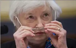  ?? MANUEL BALCE CENETA, THE ASSOCIATED PRESS ?? Federal Reserve chair Janet Yellen heads up a powerful coalition of private banks. Wednesday she appeared before the U.S. House Financial Services Committee on U.S. monetary policy.