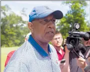  ?? NWA Democrat-Gazette/JASON IVESTER ?? Memphis men’s basketball Coach Tubby Smith said he and Arkansas Coach Mike Anderson have discussed renewing the series between the schools, possibly for the 2018-19 season.