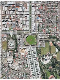  ?? Image: Copyright Richard Reid & Associates Ltd ?? Alternativ­e plan: Aerial view of the proposed Basin Reserve Roundabout Enhancemen­t Option for Wellington.