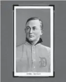  ?? The Associated Press ?? The front of a Ty Cobb baseball card circa 1911. He hit .420 and stole 83 bases that season.