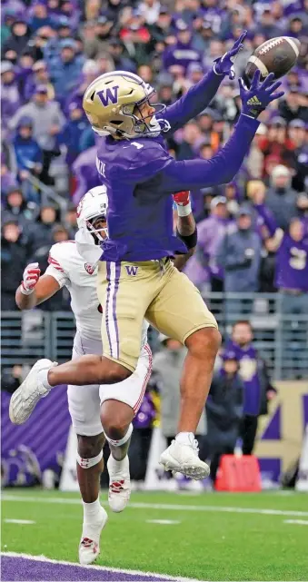  ?? AP ?? Washington receiver Rome Odunze is an attractive option, but he might not be available for the Bears at No. 9.