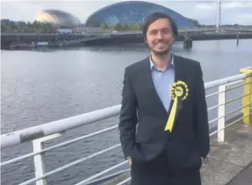  ??  ?? Candidate David Innes is standing for the SNP in the Rutherglen Central and North ward