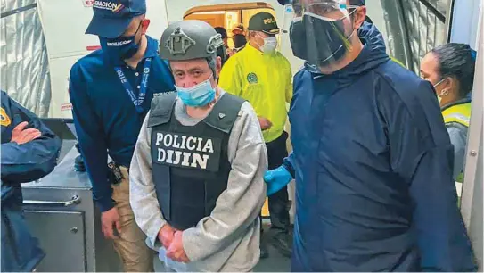  ?? / Migración Colombia ?? El exjefe del bloque Resistenci­a Tayrona de los paramilita­res llegó deportado a Colombia el pasado 25 de enero.