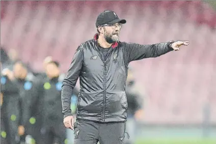  ?? FOTO: GETTY ?? Klopp sabe medir a Guardiola Con el Liverpool le ha ganado los últimos tres partidos al técnico catalán