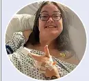  ?? ?? LIFESAVER Selfless Katie in hospital after donating kidney