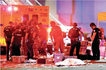  ?? /REUTERS ?? El primero de octubre de 2017 Stephen Paddock, de 64 años, disparó desde el piso 32 del Mandalay Bay Resort and Casino sobre una multitud de más de 20 mil personas reunidas en Las Vegas, para un festival de música