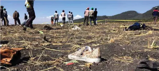  ?? SCANPIX/ REUTERS ?? Flyet krasjet naer byen Bishoftu, sør-øst for Addis Ababa i Etiopia.