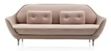  ?? FRITZ HANSEN ?? Pale pinks are not just for walls. Spanish artist-designer Jaime Hayon created the sublime Favn sofa for Fritz Hansen in a whispery pink.