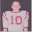  ?? (Photo courtesy Jim Files family collection) ?? Jim Files was on the first football teams at Fort Smith Southside in the early 1960s. He was the Rebels quarterbac­k for three seasons before signing with the University of Oklahoma and was a first-round draft choice by the New York Giants.