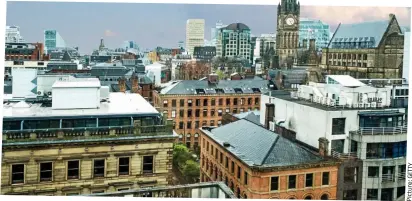  ??  ?? On the rise: Manchester is tipped for the highest growth in property prices this year