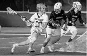  ?? MAX FAY/STAFF ?? West Orange senior Mikey Berkman, left, is the all-time career points leader in Florida for boys lacrosse.