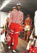  ?? Pictures: Tracey Adams/African News Agency (ANA) ?? XM Creations from ‘Emerging Designers’ showcase their brands at SA Menswear Week. Also showing off its creations was design brand Atto Tetteh, at the Lookout, V&A Waterfront, at the weekend.