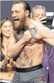  ??  ?? Fight: Conor McGregor