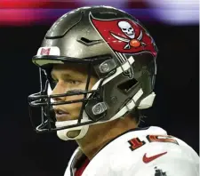  ?? AP FILE ?? HERE WE GO! Tom Brady and the Tampa Bay Buccaneers kick off the NFL season tonight by hosting the Dallas Cowboys.