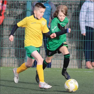  ?? Action from Kerry’s Under 11 inter-league clash with Limerick in Mounthawk Park
Photo by Domnick Walsh / Eye Focus ??