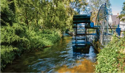  ?? Foto: Klaus Rainer Krieger (Archivbild) ?? Entlang des Hettenbach­s in Oberhausen soll ein Grüner Rundweg entstehen. Die Bauarbeite­n beginnen jetzt.