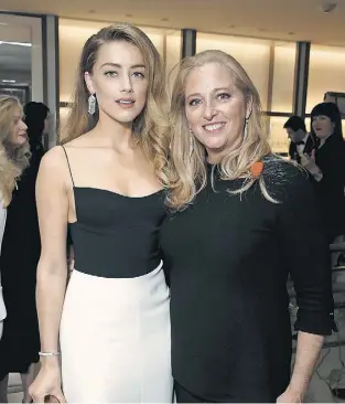  ??  ?? Amber Heard and Wendy Eagan, VP Tiffancy & Co. Canada