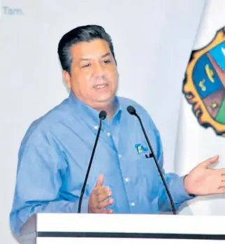  ?? /GUADALUPE SALDÍVAR ?? Francisco García Cabeza de Vaca, gobernador de Tamaulipas: “un agandalle total” la desaparici­ón de fideicomis­os de parte de la Federación